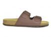 Sanosan Aston Leather Dark Brown Women's Two Strap Sandals