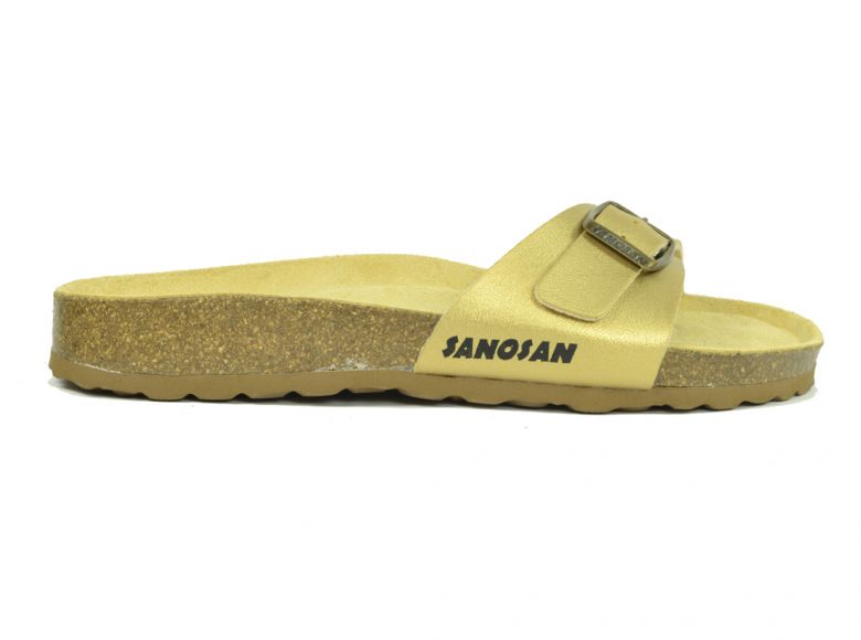 Sanosan Malaga Nacre Gold Womens Designer Mule Sandals