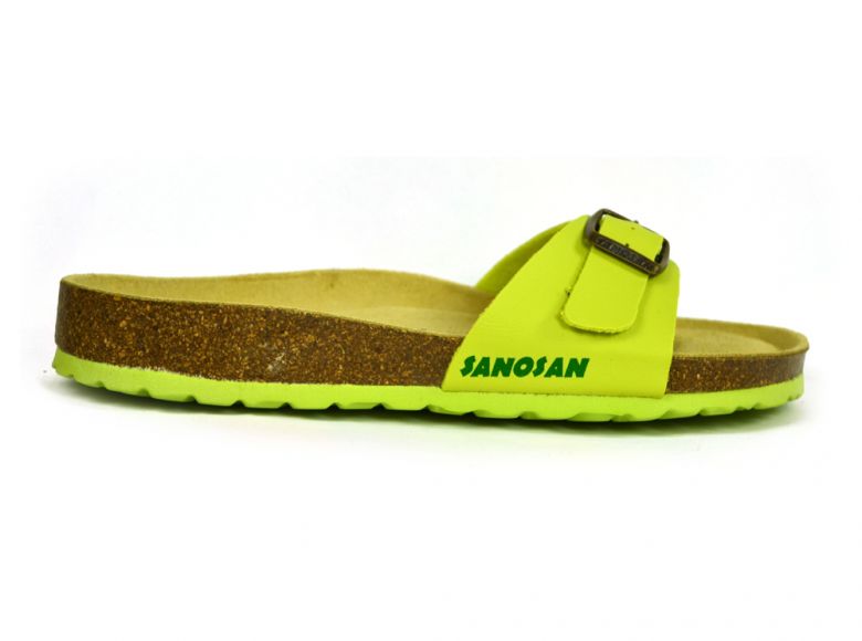 Sanosan Malaga Sano Flor Lime Womens Designer Mule Sandals